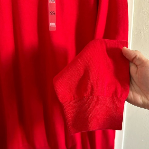 NWT Tommy Hilfiger Crewneck Pullover Sweater Red Men’s XXL - Picture 6 of 9